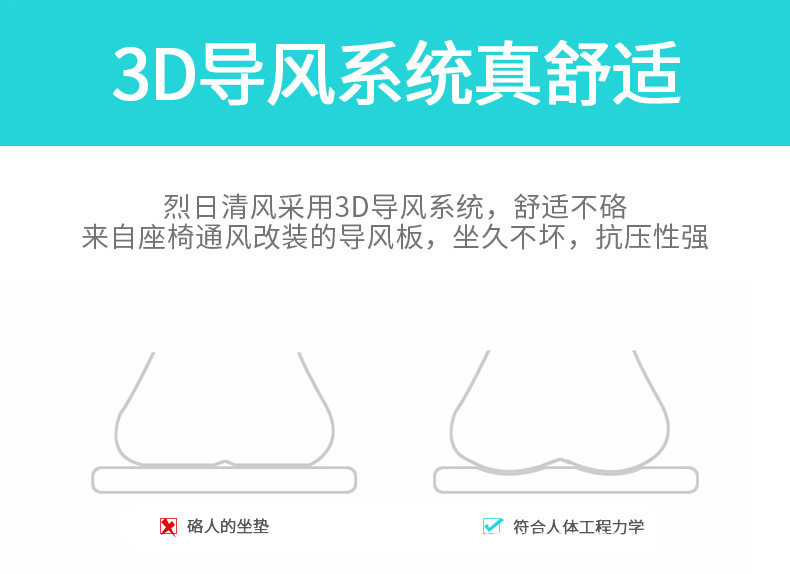Car Ventilated Seat Cushion, Suction and Refrigeration Dual-Purpose Seat Cushion with Large Fan, Breathable and Insulated Seat Cushion 12V24V Manufacturer