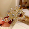 High-end classic brooch lapel pin, universal elegant zirconium, pin, Korean style