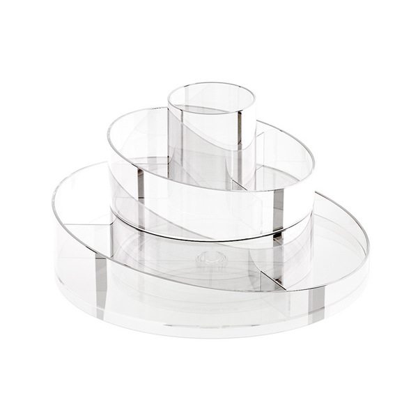 table rotating cosmetic storage box