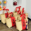 [中号米色（单独篮子）底部长20cm宽12cm高20cm上口压口32cm)]