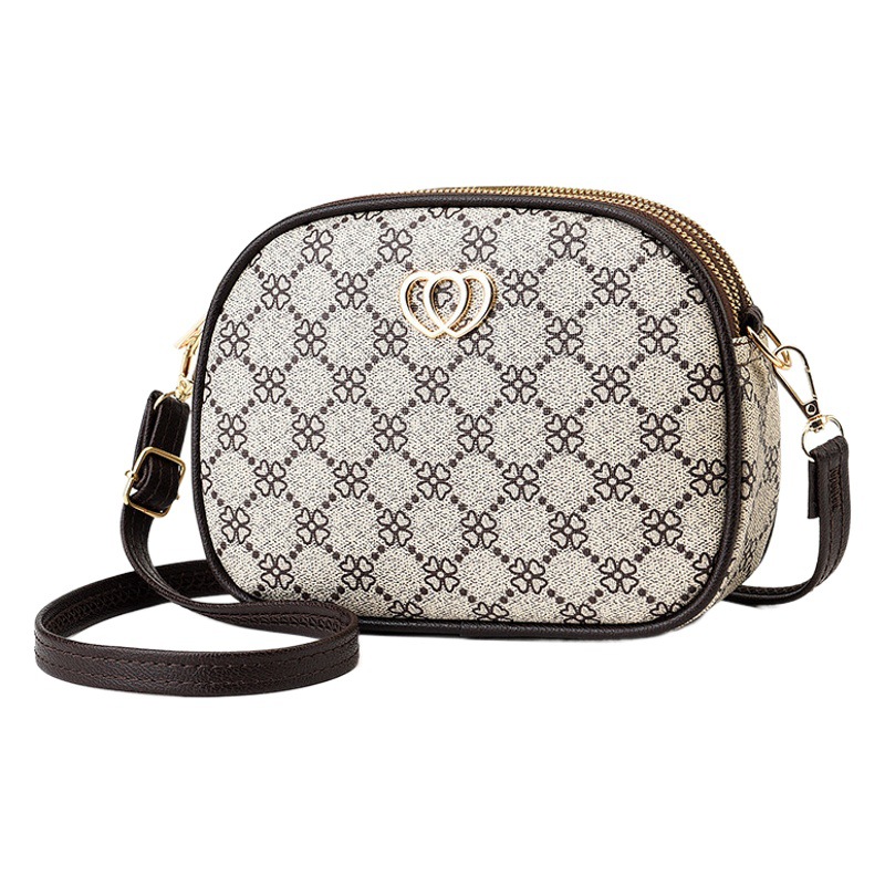 Bolso Redondo Pequeño Texturizado para Mujer, Bolso de Hombro Cruzado Nuevo de Verano 2024, Moda, Venta al por Mayor de Fábrica, Dropshipping