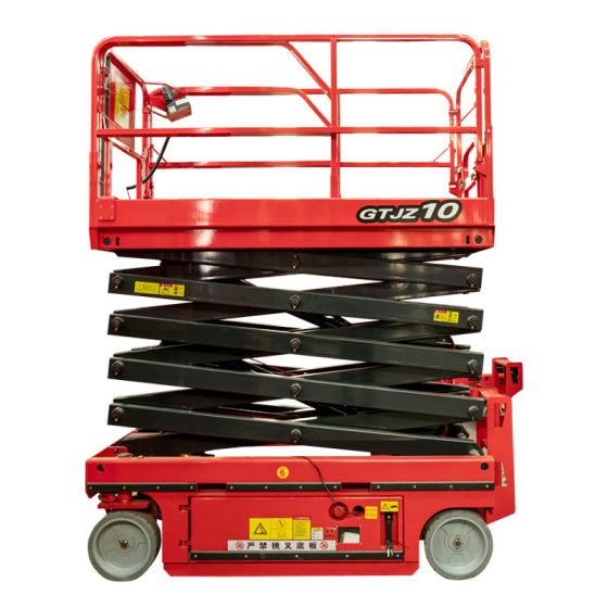 Liftable Truck Hydraulic Walking Lift Truck Electric Aerial Work Platform Truck 12m Fully Self-Propelled Lift