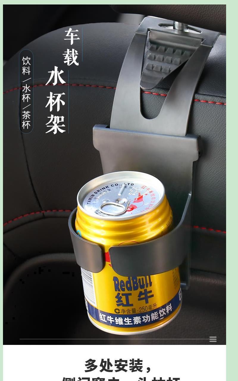 Car Door-Side Ashtray, Hanging Car Cup Holder, Multifunctional In-Car Ashtray with Led Night Light