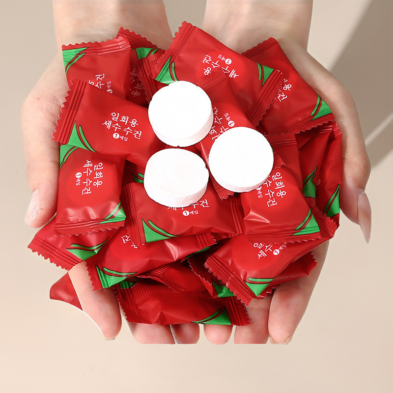 Compressed Towel Travel Pack Thickened Disposable Face Wash Towel Pure Cotton Large Particle Portable Travel Standby Supplies