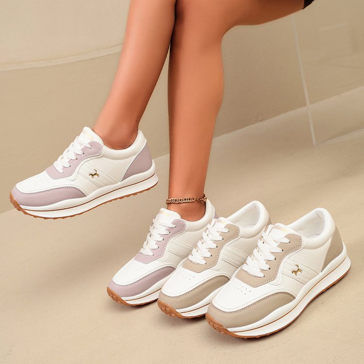 Cross-Border Large Size Women's Leather Retro Sports Casual Shoes, New Autumn 2025 Foreign Trade Sports Shoes for Women Cross-Border Large Size Women's Leather Retro Sports Casual Shoes, New Autumn 2025 Foreign Trade Sports Shoes for Women