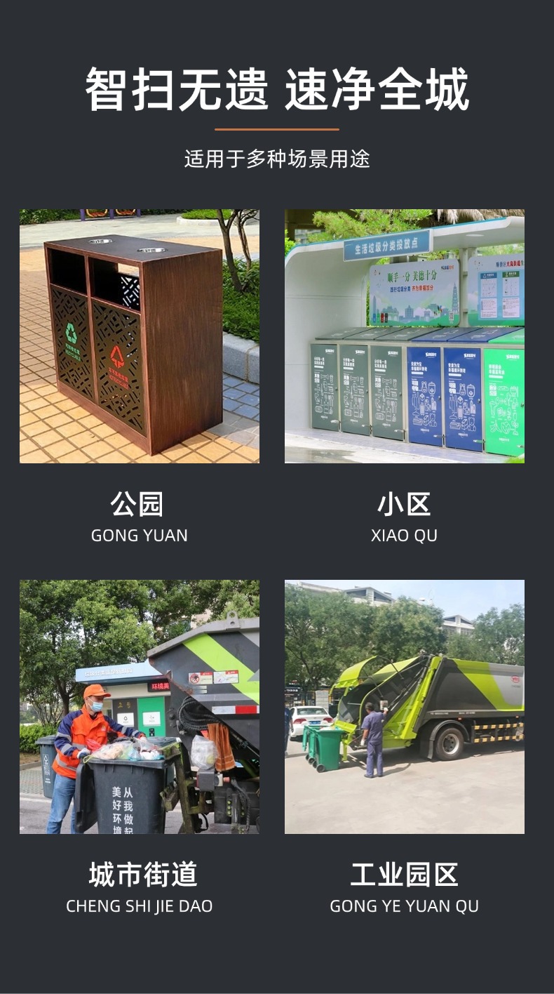 Source Manufacturer Fully Enclosed Side-Mounted Bucket Garbage Truck School Community Life Electric Garbage Collection and Transfer Truck
