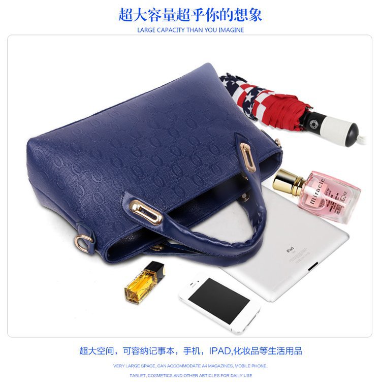 New Bear four-piece set, European and American trend women's single-shoulder bag, crossbody and hand-carry bag, cross-border one-piece delivery worldwide undefined