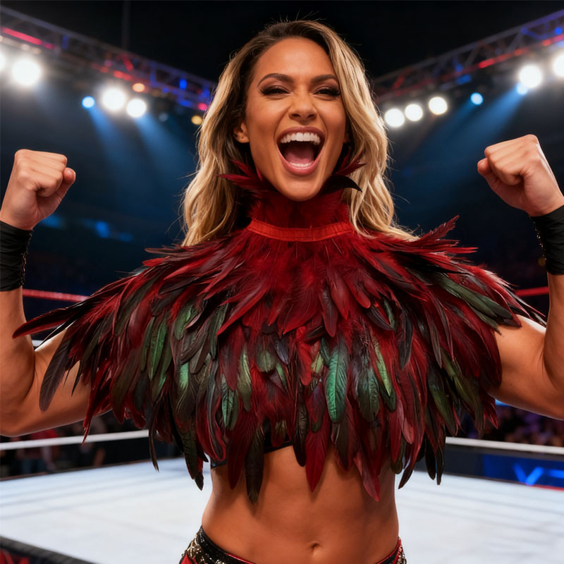 Transfronterizos Amazon Show Ball Plumas Shallo gótico Wrestler Show Gladiator Ball Accesorios