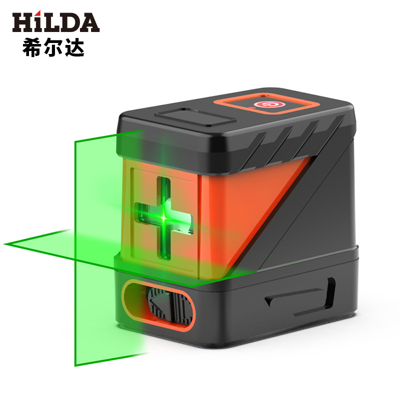Luz de nivel láser línea fina línea automática Mini portátil 2 Línea proyector de nivel de luz verde