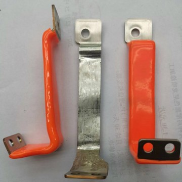 软铜排PVC绝缘浸塑铜排热缩管包胶耐压3000V阻燃94-V0