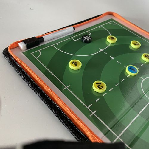 Five-a-Side Soccer Tactical Board Coach Board Soccer Tactical Board Coach Command Demonstration Match Training Reversible
