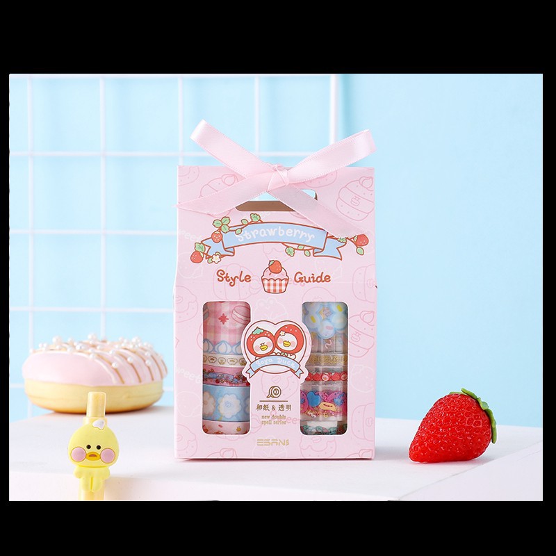 手账女孩文艺复古条形时光和纸定做小女孩沾沐胶带2M|ms