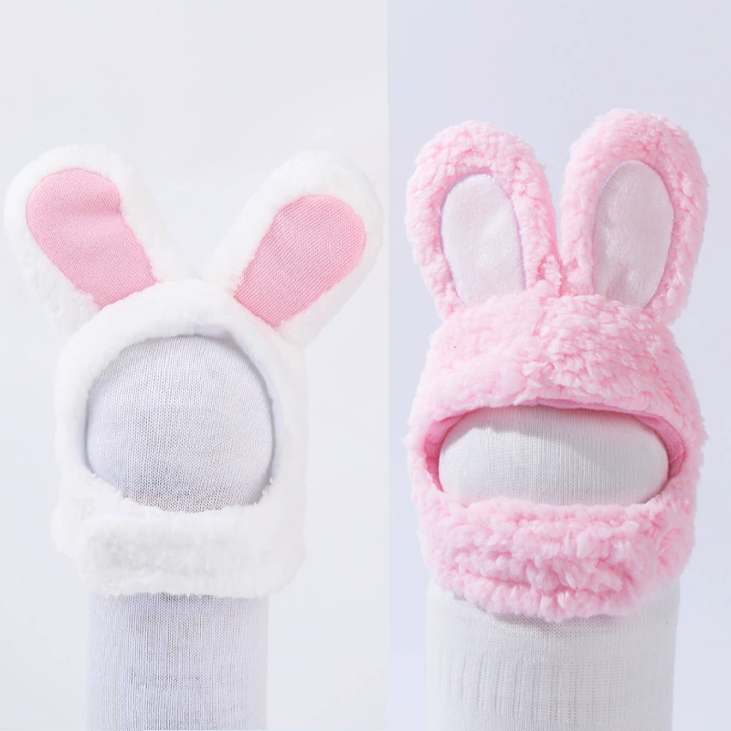 Трансграничный кошачий капюшон милый маленький белый кролик одеваются в шляпу Кошачий головной убор