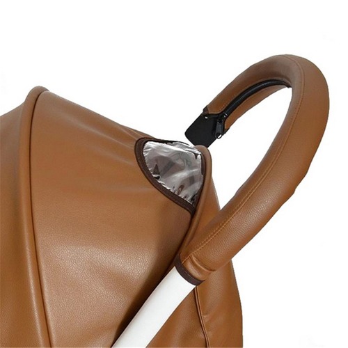 Infant stroller handle cover PU leather protective cover stroller accessory leather handle cover washable zipper style