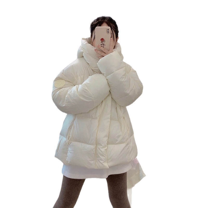 Invierno de 2025 nueva moda casual engrosada leche de la escuela de ropa de algodón de color brillante mujer chaqueta de calle frita de moda image 6