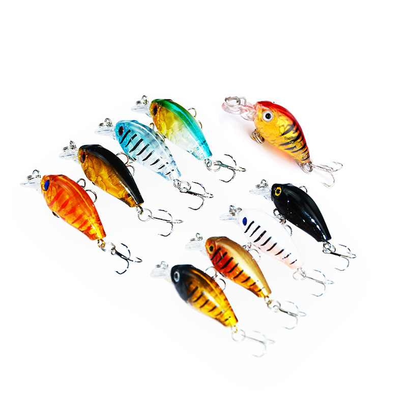 2 Pcs Small Deep Diving Crankbaits 38mm 8g Hard Artificial Baits Minnow for Bass Pesca Carp Perch Fishing Lures Tackle