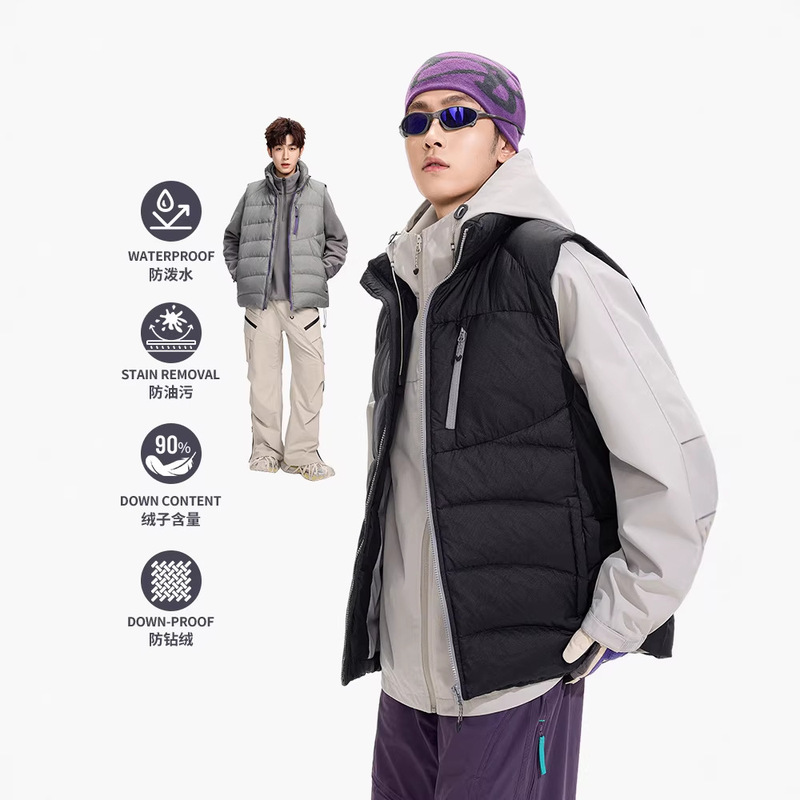 Men's clothing | Lightweight down Vest for Men 2026 New Winter Mountain Style Outdoor Sports Warm Couple Winter Clothing Men's clothing | Lightweight down Vest for Men 2026 New Winter Mountain Style Outdoor Sports Warm Couple Winter Clothing