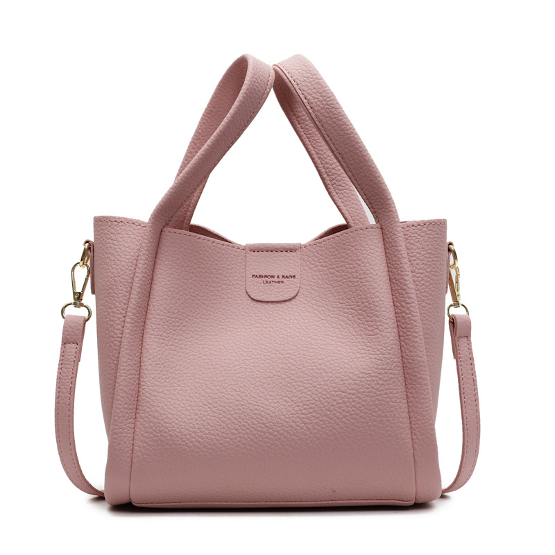 Comercio exterior ocio retro bolso de cubo de mano 2025 nuevo versátil simple bolso de hombro de alta calidad textura mochila