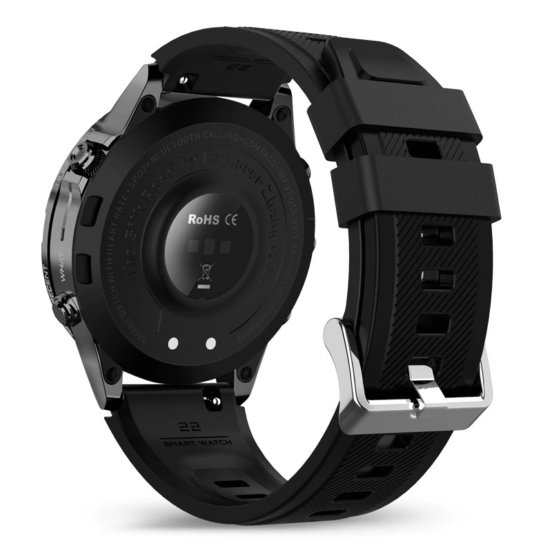 Умные часы GT45 с 1.6" HD экраном, Bluetooth-звонки, измерение кислорода в крови и пульса, компас