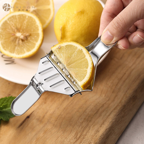 Stainless steel lemon clip, multifunctional manual juicer, lemon squeezer, mini fruit squeezer, kitchen worker