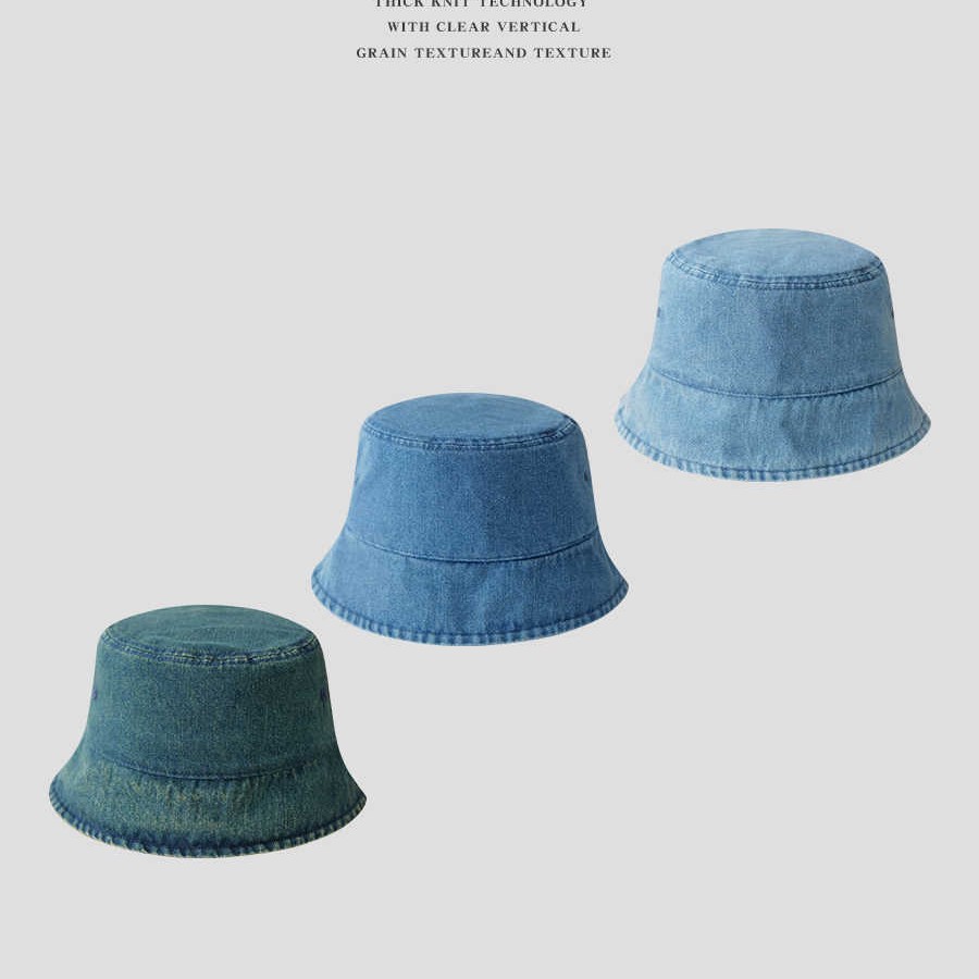 Sombrero de Pescador de Mezclilla de Ala Corta para Mujer de Algodón Transpirable con Protección Solar image 3