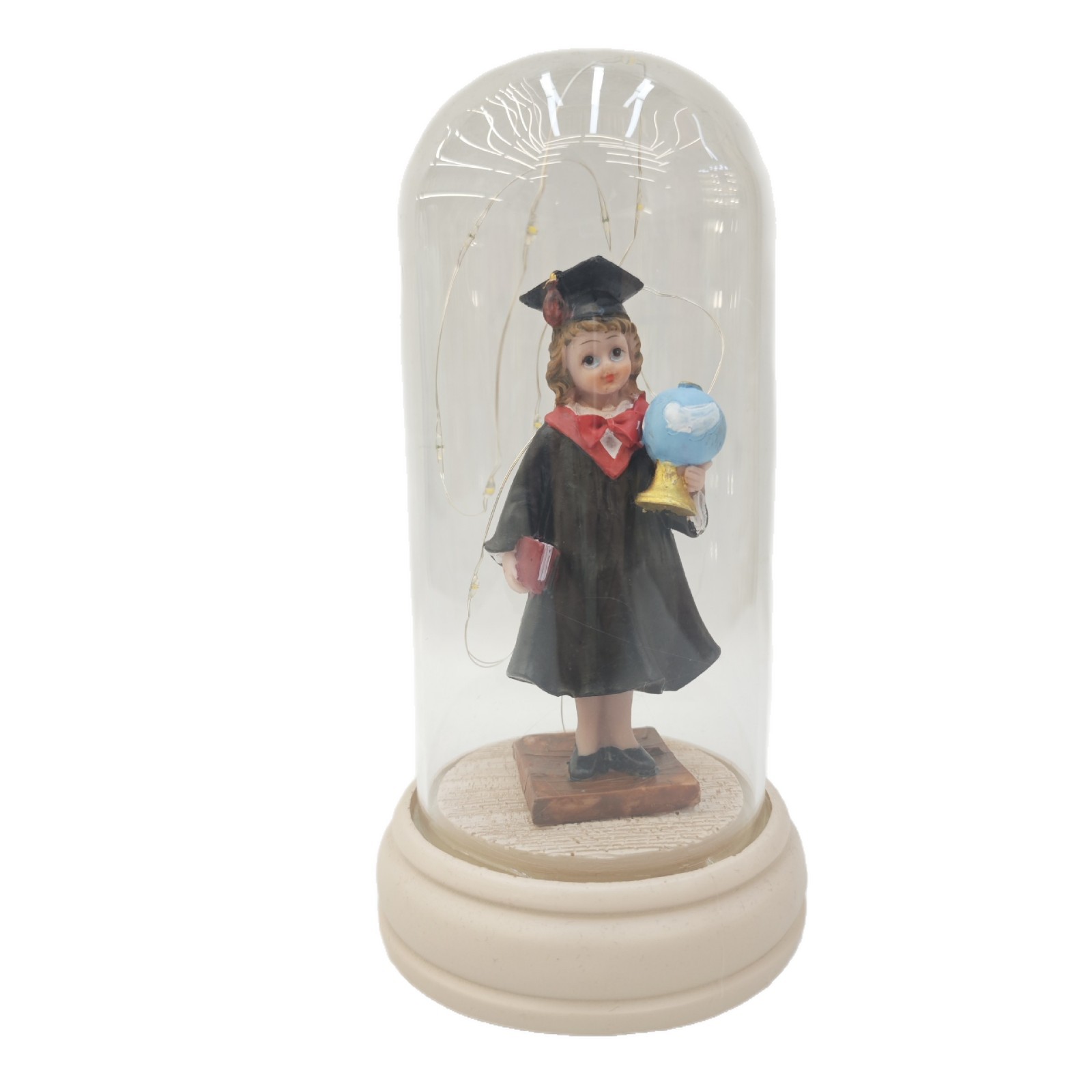 Decoración de regalos transfronterizos pequeños doctores con lámparas cubierta de vidrio decoración pareja amigos muñeca mesa