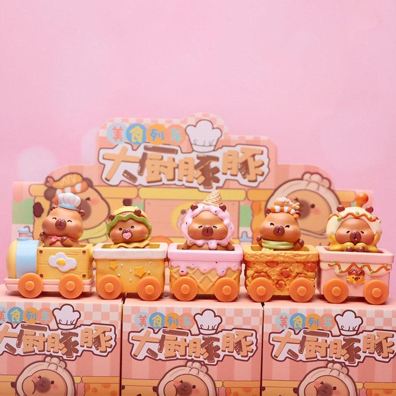 JL8008 Food Train Chef Dolphin Blind Box [6 Pack]