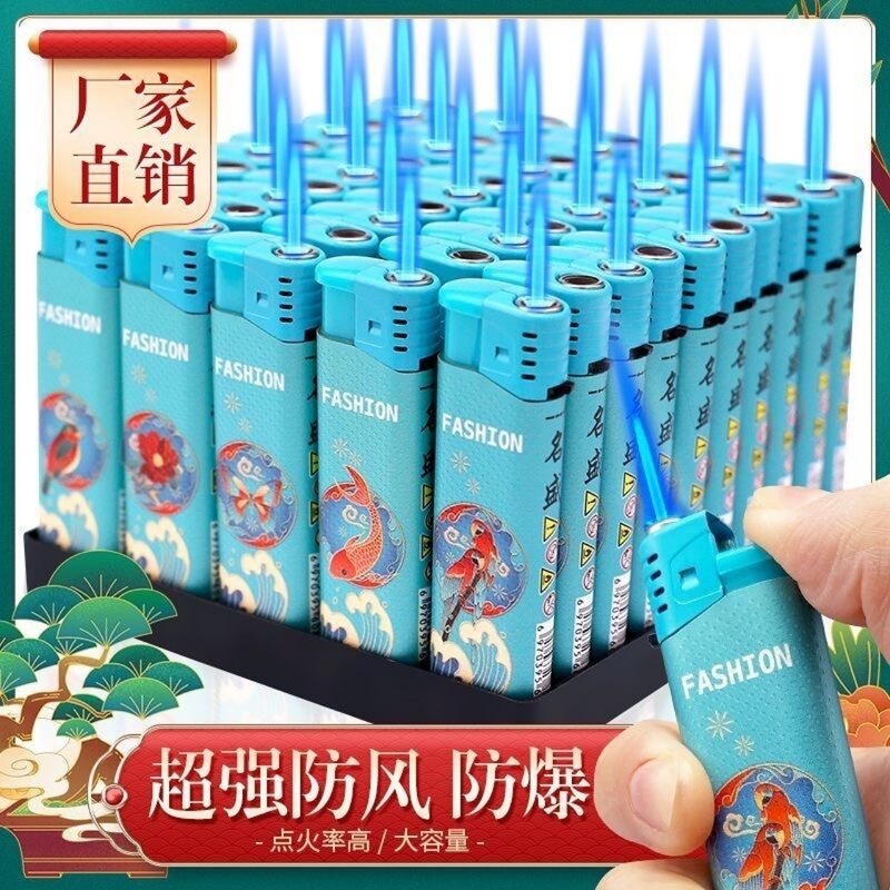 Manufacturer Wholesales the Popular F10 Direct-Flame Lighter with Blue Flame and Exquisite Patterns in Large Quantities Manufacturer Wholesales the Popular F10 Direct-Flame Lighter with Blue Flame and Exquisite Patterns in Large Quantities