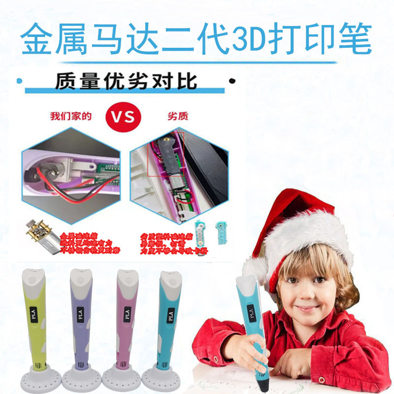 Foreign Trade Source Factory 3D Pen Kidsren's Educational Toys 3D Painting Pen Kidsren's Holiday Gift 3D Printing Pen