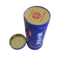 山东酒盒包装厂新品推出马口铁圆柱白酒铁盒