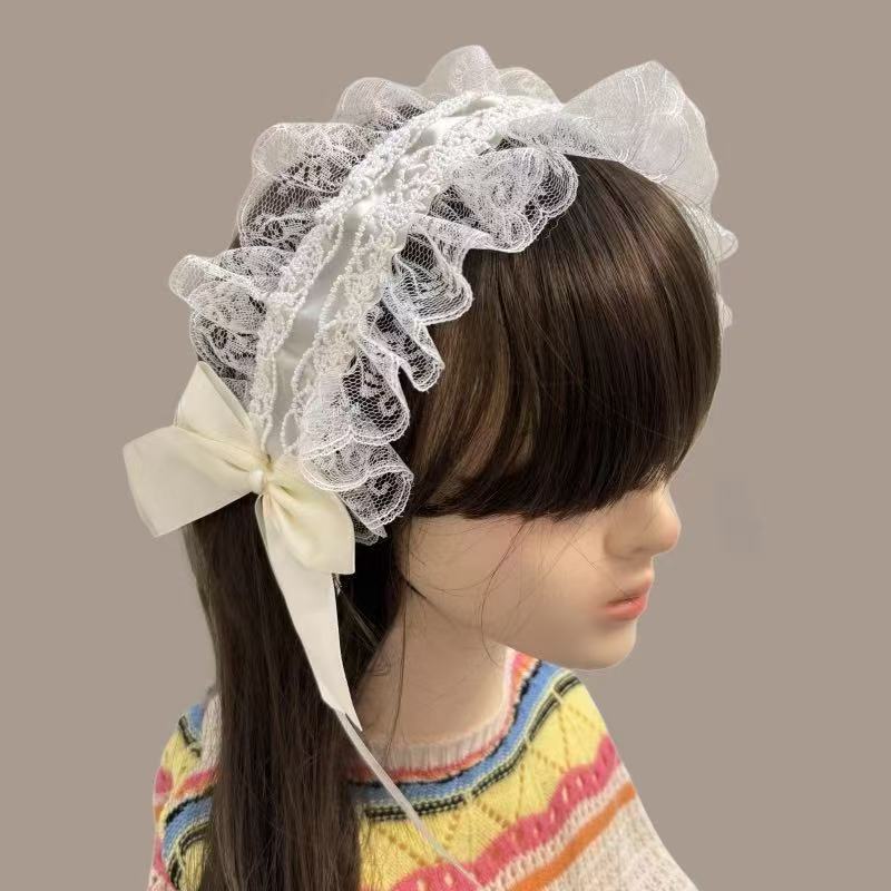 Dos dimensiones Lolita correa de cabello chica gato oreja clip de cabello cómic cosplay Lolita criada correa de cabello
