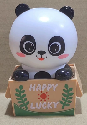 Car ornaments panda car cartoon flower - 859510-shy-panda