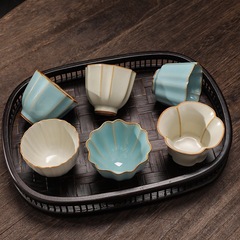 新しいタイプの汝窯の工夫のティーセットの杯の主人の杯の単一の杯の個人の杯の事務の家庭の汝の磁器のお茶の杯