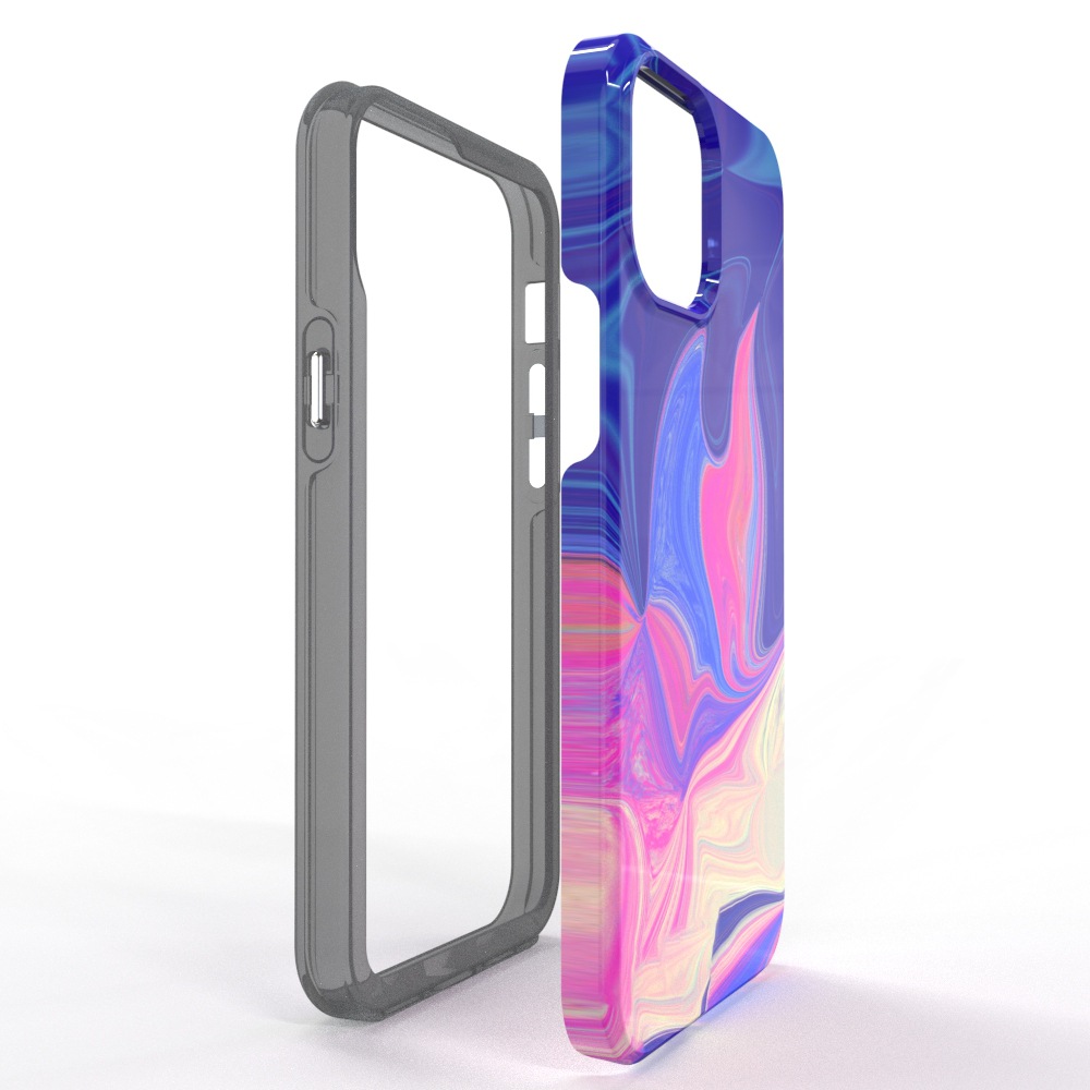 新款超轻薄全包双层二合一TPU圈菲林热转印手机壳适用于iPhone13