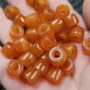 大孔冰种橘红玛瑙散珠