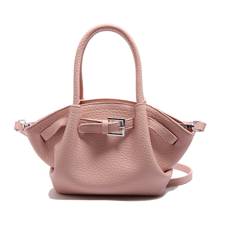 Bolso de textura transfronteriza 2025 verano nuevo estilo bolso de hombro con patrón de lichi bolso de mensajero casual de todo fósforo mujer