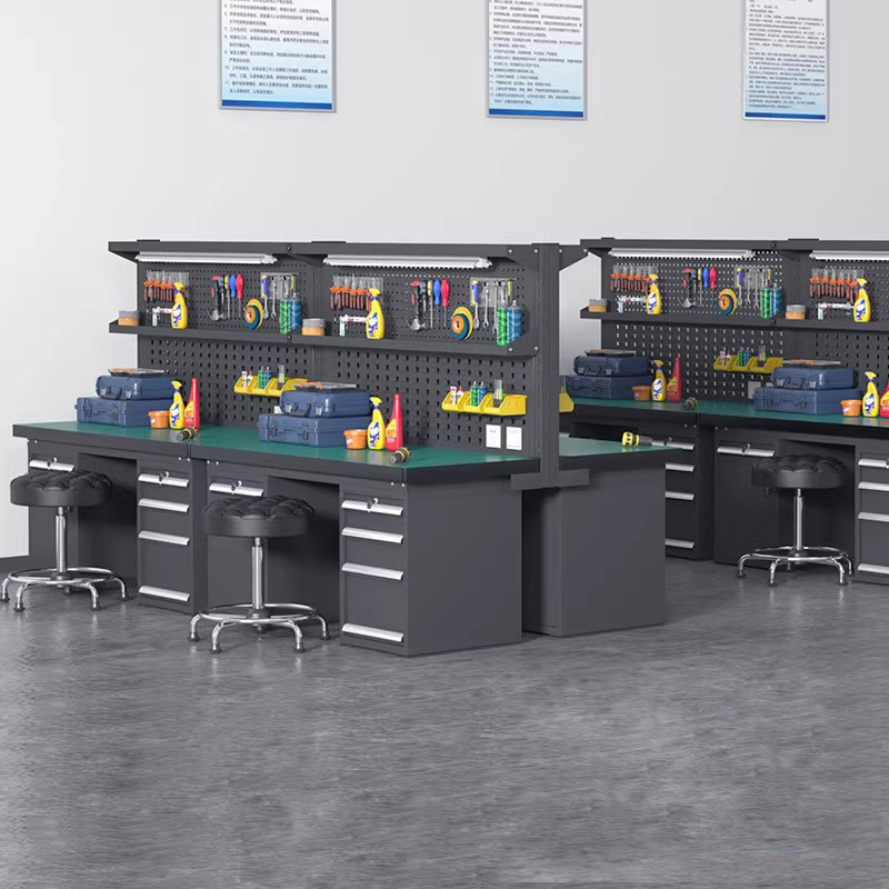 重型防静电钳工工作台流水线车间实验调节装配操作检验桌子操作台