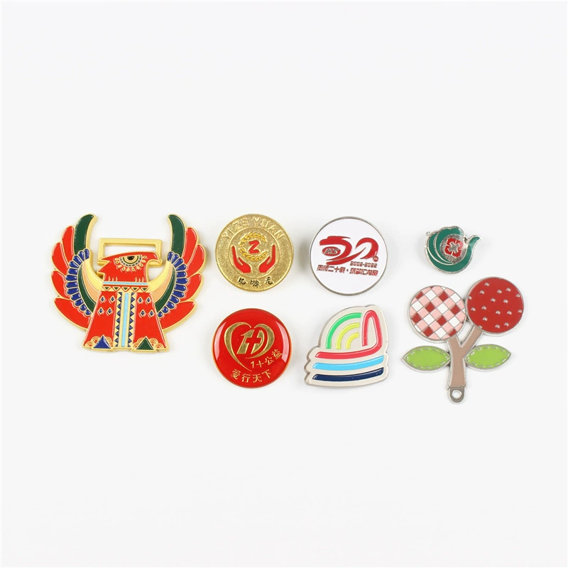 Металлический значок краски Индивидуальный значок Библиотека Корпоративное собрание Круглый значок падения геля Школьный значок Честь