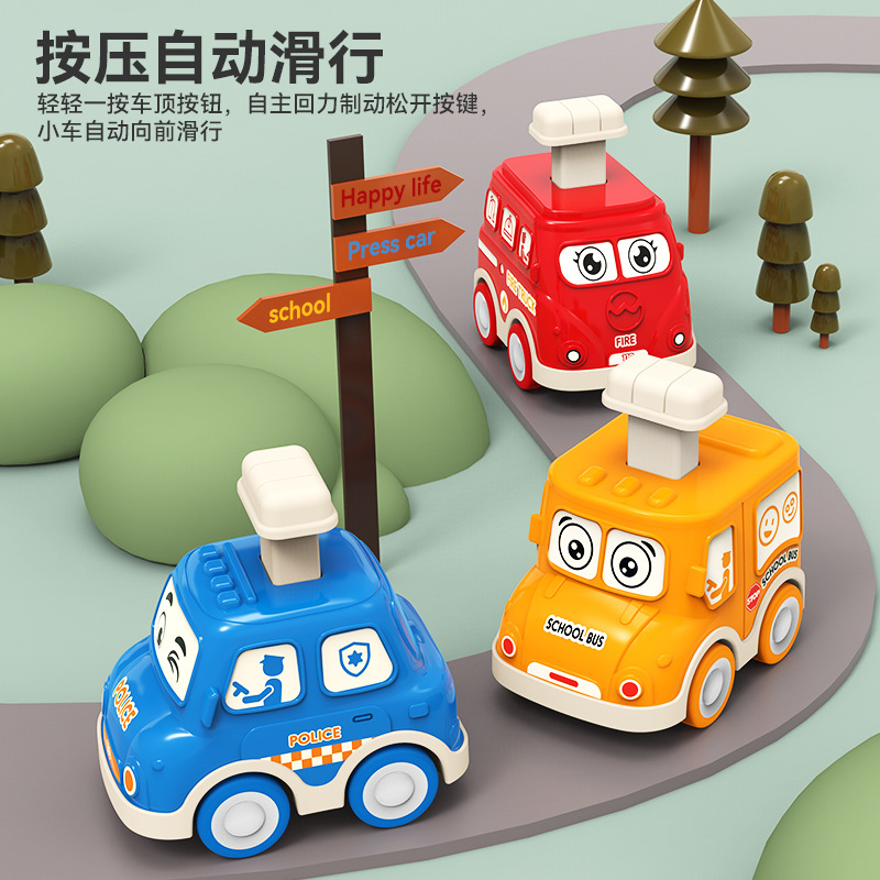 Juguetes de compresión para niños retroceso deslizante coche de caída de compresión modelo de automóvil de viaje juguetes de inteligencia al por mayor
