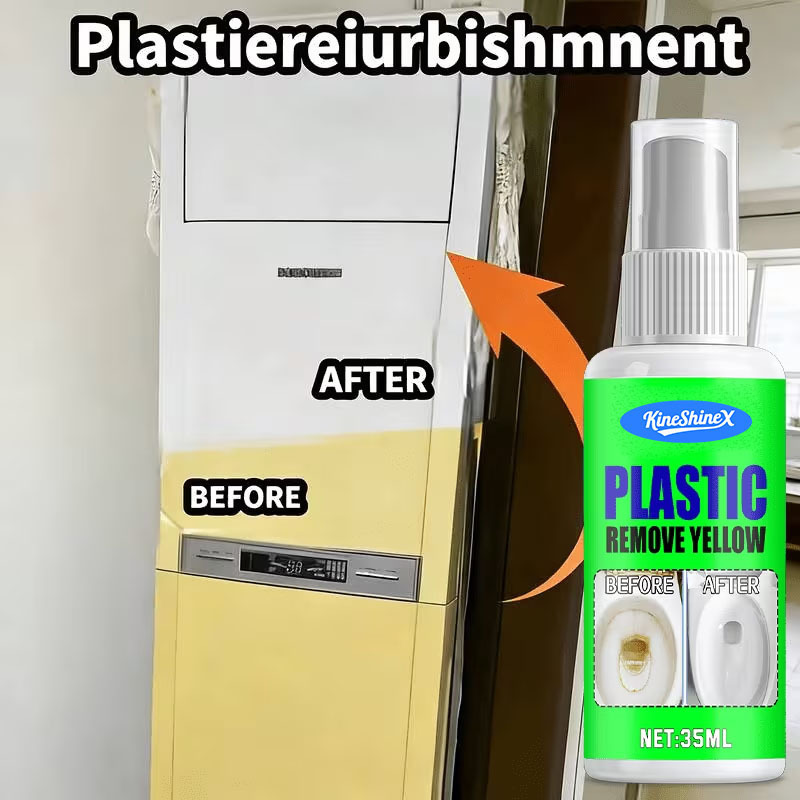 Kineshinex Plastic Yellowing Remover, Air Conditioner Yellowing Refurbishment Agent, Whitening Magic Tool, Suitable for Toilet Seats.