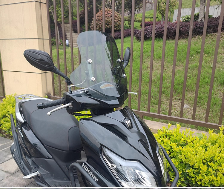 Suitable for Haojue Afr125 Windscreen, Scooter Front Windshield, Suzuki Uy125 Windshield Modification