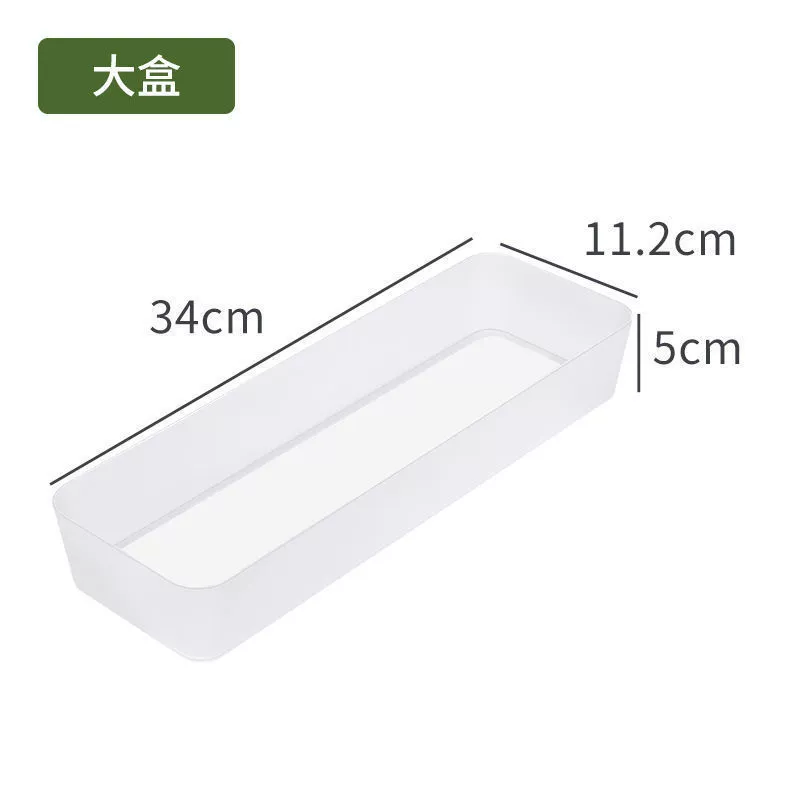 Desktop Transparent Plastic Cosmetic Drawer Organizer, PP Plastic, Multi-Size Modular Set