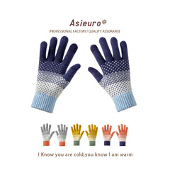 Touchscreen Glove for Men and Women, Winter Fleece Lined, Thick and Warm Knitted Woolen Fingered Cute Riding Gloves, Split Finger, Wholesale