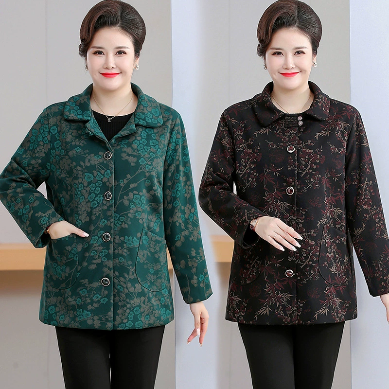 Autumn jacket, plus size, for middle age, western style