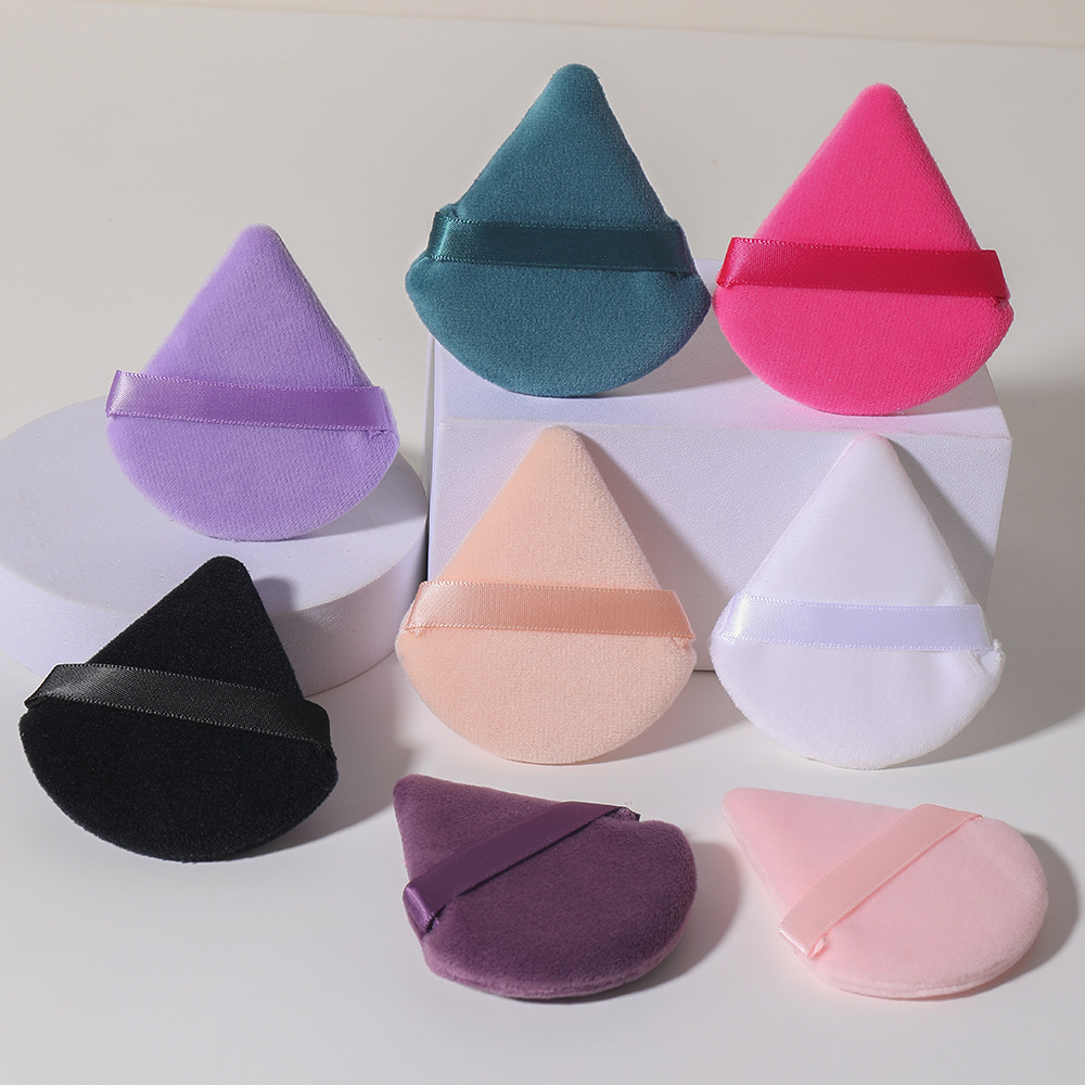 Basic Solid Color Cotton Makeup Puff 1 Piece display picture 1