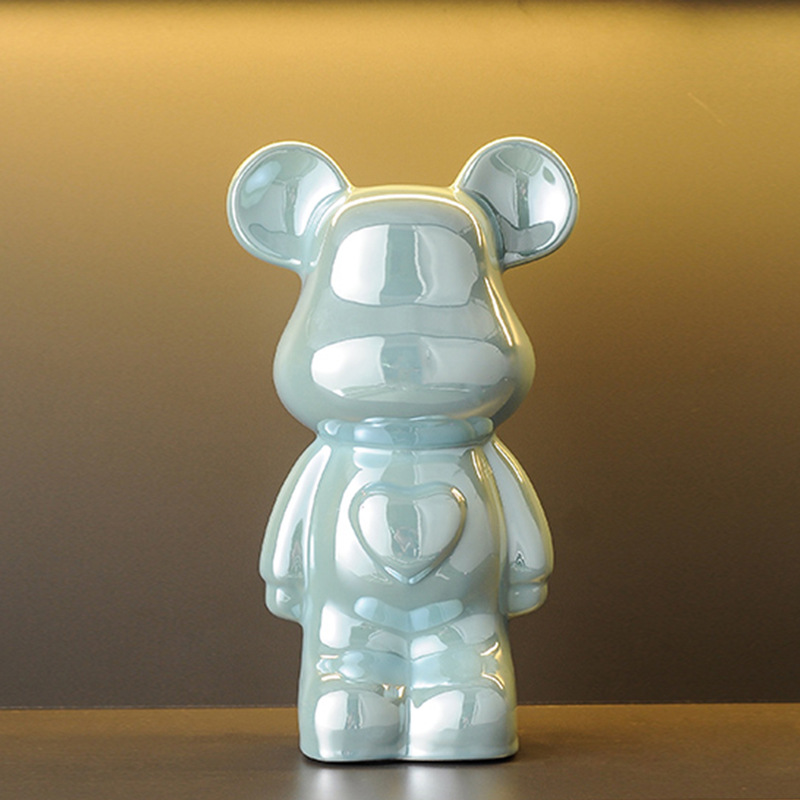 軽奢風テレビ台 漫画風ハートベア ネットで話題のベア飾り トレンドブランドkaws ブロックベア 新居リビング 大型