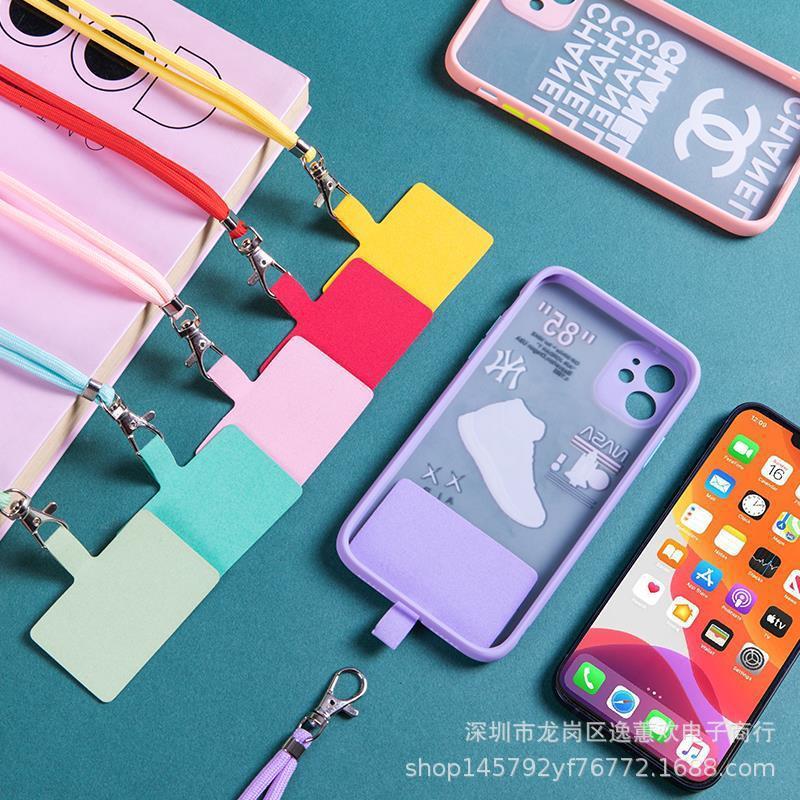 Cordón de teléfono móvil universal cuerda de cuello ajustable desmontable crossbody moda largo Internet celebridad TikTok Halter cuerda anti-perdida