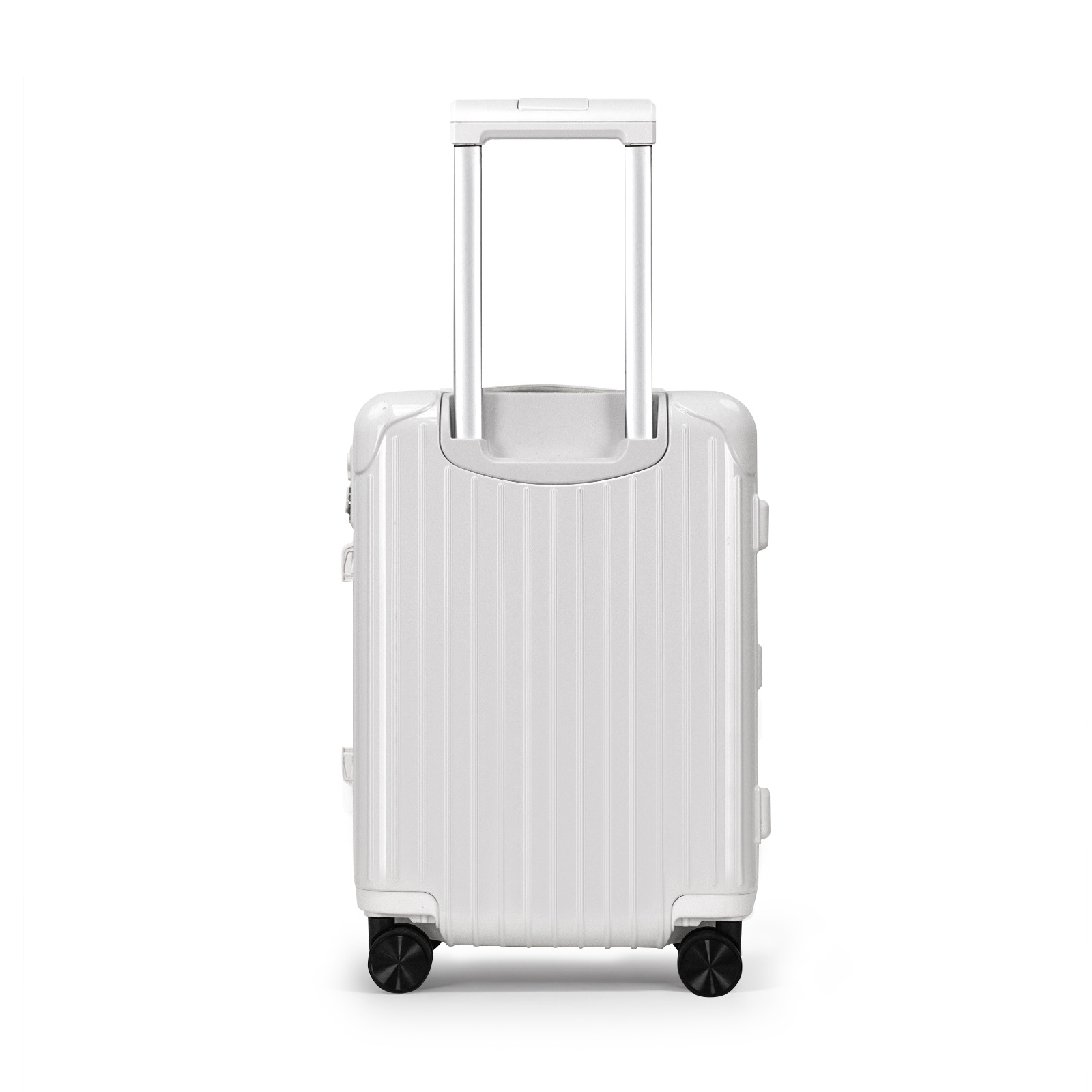 Vali nhựa PC 20 inch dung tích lớn nhẹ hợp kim nhôm bền — Trắng chi tiết 5