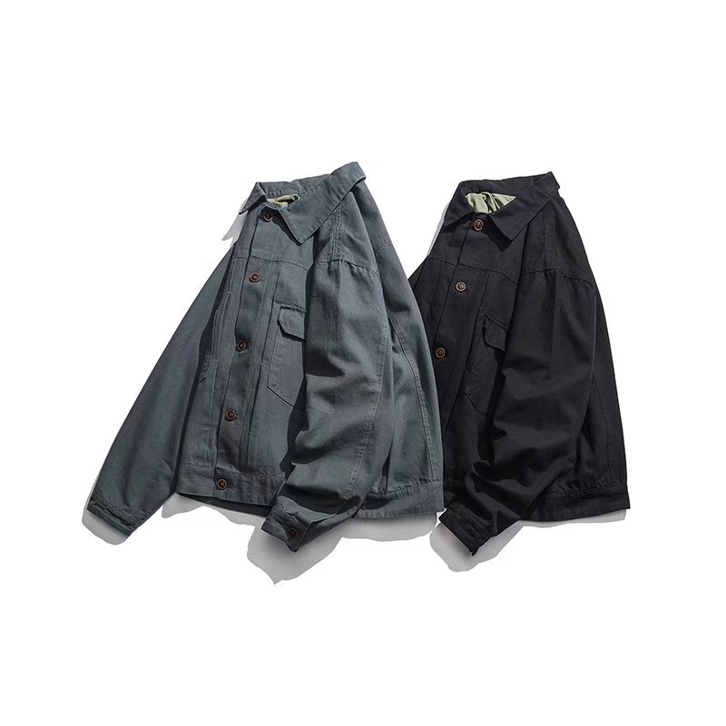 Chaqueta chaqueta de manga larga para hombre estilo coreano tendencia suelta hermosa chaqueta casual para estudiantes primavera y otoño nueva tendencia de hombres