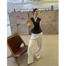 ONIVINTAGE ��Ǯ�紿����ɫ֯V������������������Ů OL262V9416